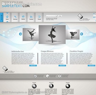網頁與網站設計 模板與圖片的巧妙應用